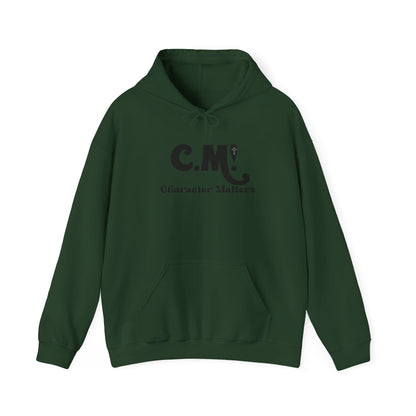 "CM" character matters" Unisex Heavy Blend™ Hooded Sweatshirt